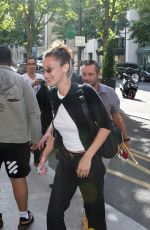 BELLA HADID Out and About in Paris 07/09/2018