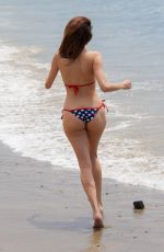 BLANCA BLANCI Celebrates Independence Day in Star Spangled Bikini at a Beach in Malibu 07/04/2018