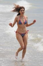 BLANCA BLANCI Celebrates Independence Day in Star Spangled Bikini at a Beach in Malibu 07/04/2018