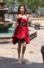 BLANCA BLANCO in a Red Dress Out in Malibu 07/18/2018