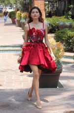 BLANCA BLANCO in a Red Dress Out in Malibu 07/18/2018