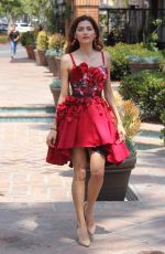 BLANCA BLANCO in a Red Dress Out in Malibu 07/18/2018