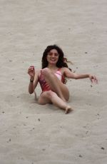 BLANCA BLANCO in Swimsuit on a Sandy Hill in Malibu 07/03/2018