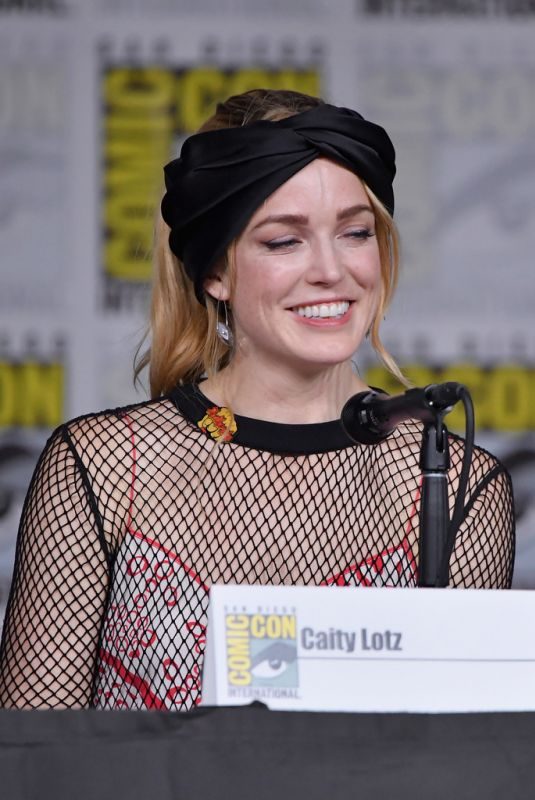 CAITY LOTZ at Legends of Tomorrow Panel at Comic-con in San Diego 07/21/2018