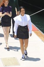 CAMILA MENDES Out at Comic-con in in San Diego 07/21/2018