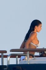 CAMILA MORRONE in Bikini at a Yacht in St Tropez 07/29/2018