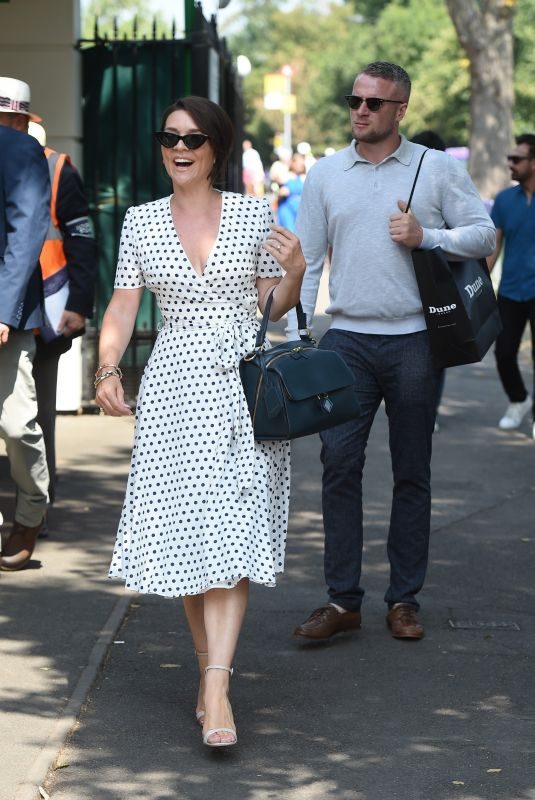 CANDICE BROWN and Liam Macaulay at Wimbledon Tennis Championships in London 07/13/2018