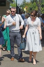 CANDICE BROWN and Liam Macaulay at Wimbledon Tennis Championships in London 07/13/2018