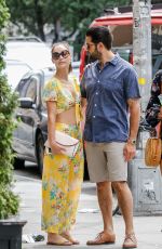 CARA SANTANA and Jesse Metcalfe Out in Soho 07/21/2018