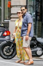 CARA SANTANA and Jesse Metcalfe Out in Soho 07/21/2018