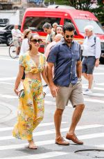 CARA SANTANA and Jesse Metcalfe Out in Soho 07/21/2018