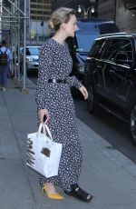 CAREY MULLIGAN Wears Ankle Brace at Late Show with Stephen Colbert in New York 07/09/2018