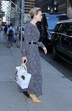 CAREY MULLIGAN Wears Ankle Brace at Late Show with Stephen Colbert in New York 07/09/2018