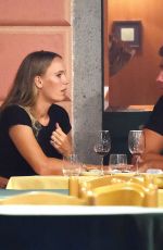 CAROLINE WOZNIACKI and David Lee Out for Dinner in Portofino 07/15/2018