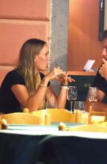 CAROLINE WOZNIACKI and David Lee Out for Dinner in Portofino 07/15/2018