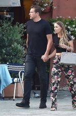 CAROLINE WOZNIACKI and David Lee Out for Dinner in Portofino 07/15/2018