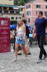 CAROLINE WOZNIACKI and David lLee Out in Portofino 07/14/2018