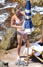 CAROLINE WOZNIACKI in Bikini at a Beach in Capri 07/11/2018