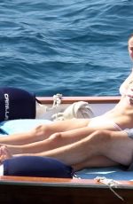 CAROLINE WOZNIACKI in Bikini at a Beach in Capri 07/11/2018