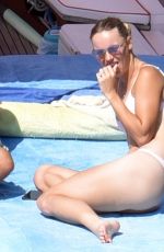 CAROLINE WOZNIACKI in Bikini at a Beach in Capri 07/11/2018
