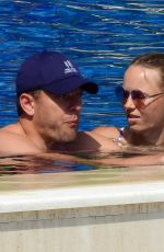 CAROLINE WOZNIACKI in Bikini at a Pool in Portofino 07/14/2018