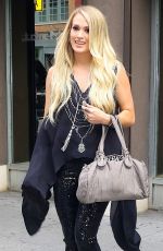 CARRIE UNDERWOOD Leaves Electric Lady Studio in New York 07/04/2018