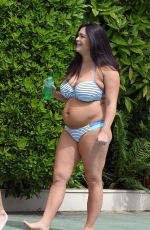 CASEY BATCHELOR in Bikini at a Beach in Marbella 07/02/2018