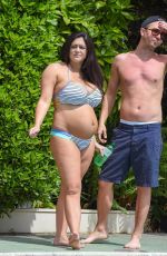 CASEY BATCHELOR in Bikini at a Beach in Marbella 07/02/2018