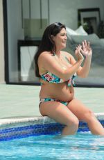 CASEY BATCHELOR in Bikini at a Pool in Marbella 07/05/2018