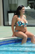 CASEY BATCHELOR in Bikini at a Pool in Marbella 07/05/2018