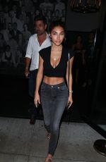 CHANTEL JEFFRIES Leaves Catch LA in West Hollywood 07/25/2018