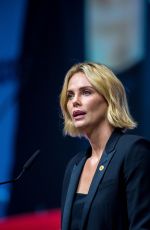 CHARLIZE THERON at Aids Conference 2018 in Amsterdam 07/24/2018
