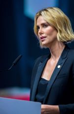 CHARLIZE THERON at Aids Conference 2018 in Amsterdam 07/24/2018