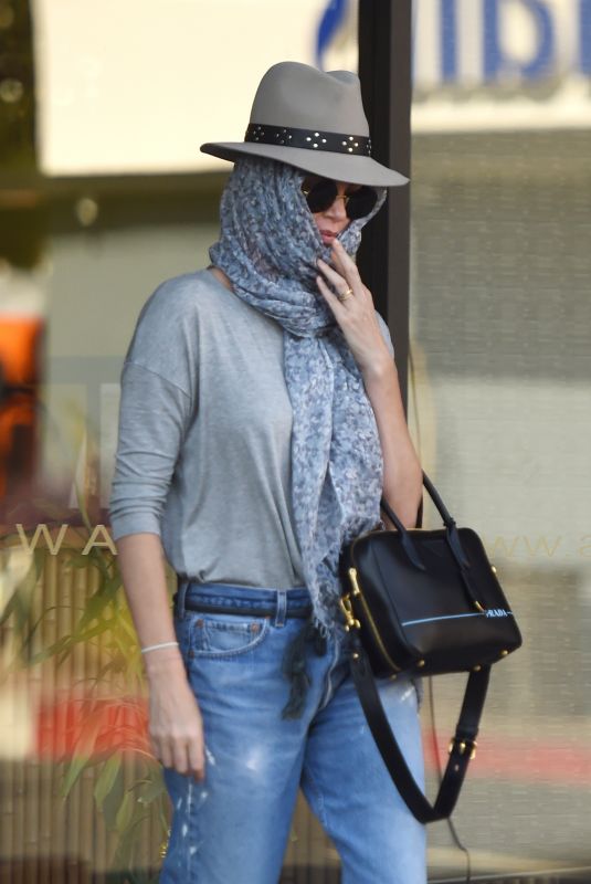 CHARLIZE THERON Leaves a Nail Salon in Studio City 07/27/2018