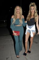 CHARLOTTE CROSBY and OLIVIA ATTWOOD Night Out in Manchester 07/07/2018