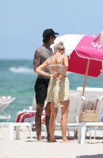 CHARLOTTE MCKINNEY at a Beach in Miami 07/16/2018