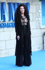CHER at Mamma Mia Here We Go Again Premiere in London 07/16/2018