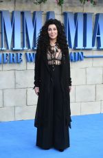 CHER at Mamma Mia Here We Go Again Premiere in London 07/16/2018