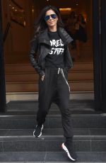 CHERYL COLE Leaves Her Hotel in Dublin 07/23/2018