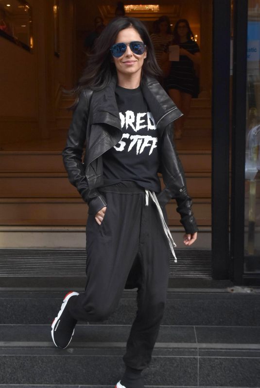 CHERYL COLE Leaves Her Hotel in Dublin 07/23/2018