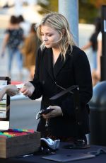 CHLOE MORETZ Arrives at Harry Style