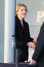 CHLOE MORETZ Arrives at Harry Style