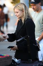 CHLOE MORETZ Arrives at Harry Style