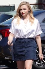 CHLOE MORETZ Shopping at Trader Joe