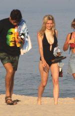 CHRISTIE and SAILOR BRINKLEY on the Beach in Hamptons 07/01/2018