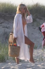 CHRISTIE and SAILOR BRINKLEY on the Beach in Hamptons 07/01/2018