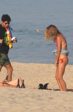 CHRISTIE and SAILOR BRINKLEY on the Beach in Hamptons 07/01/2018