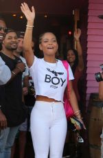 CHRISTINA MILIAN in Tight White Pants 07/01/2018