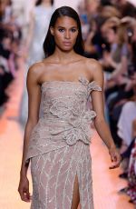 CINDY BRUNA at Elie Saab Runway Show at Paris Fashion Week 07/04/2018