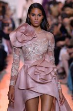 CINDY BRUNA at Elie Saab Runway Show at Paris Fashion Week 07/04/2018